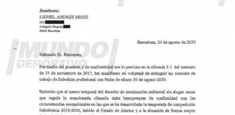 Μέσι: Στη… φόρα το φαξ με το οποίο ζητούσε να φύγει πέρσι από την Μπαρτσελόνα